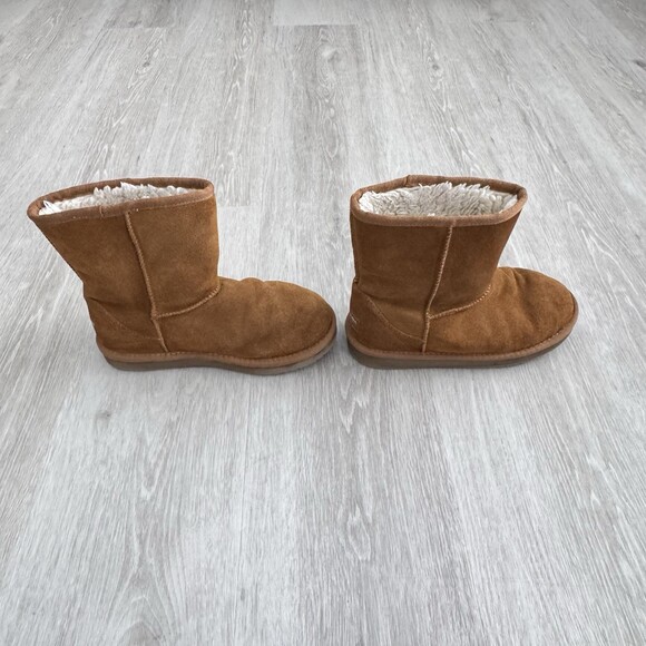 Koolaburra by UGG Victoria Short Boots Chestnut Suede Size 3 US Youth (Women 5) - Picture 6 of 14